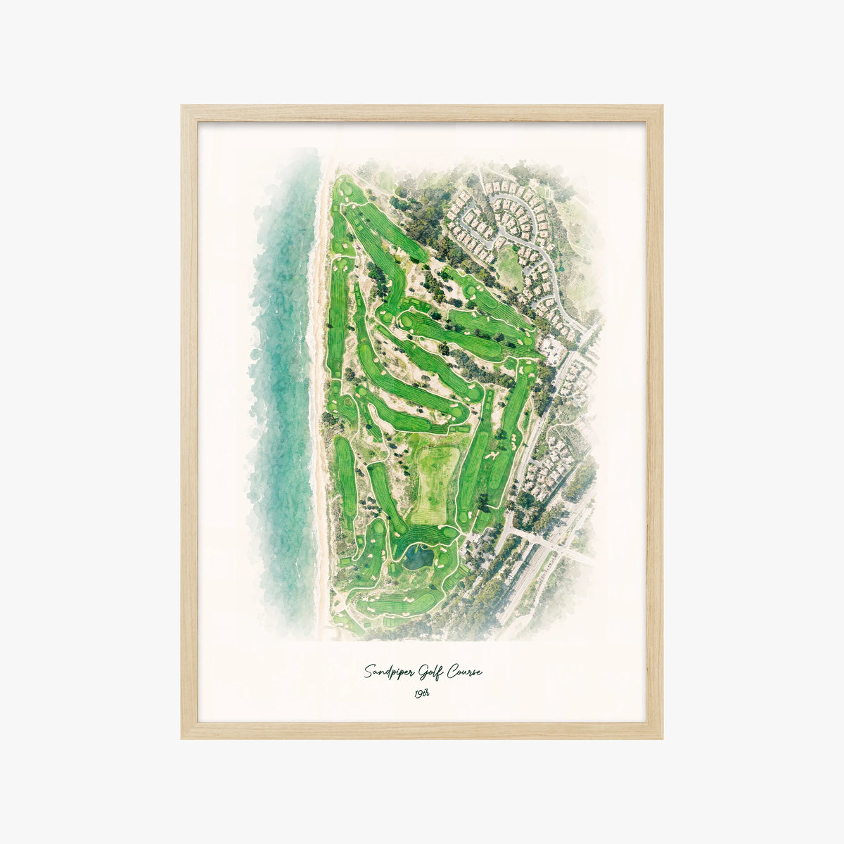 Sandpiper Golf Course wood frame