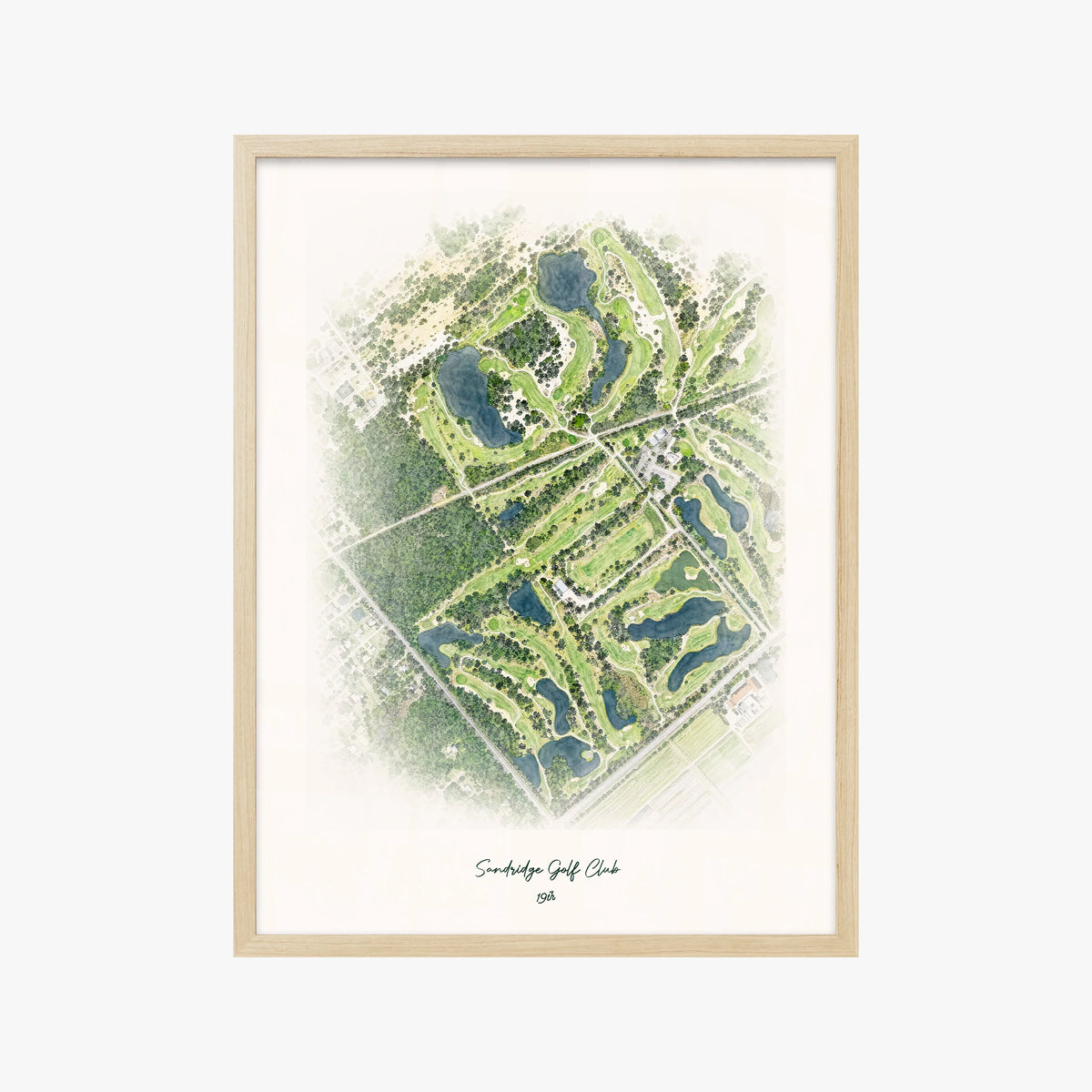 Sandridge Golf Club wood frame