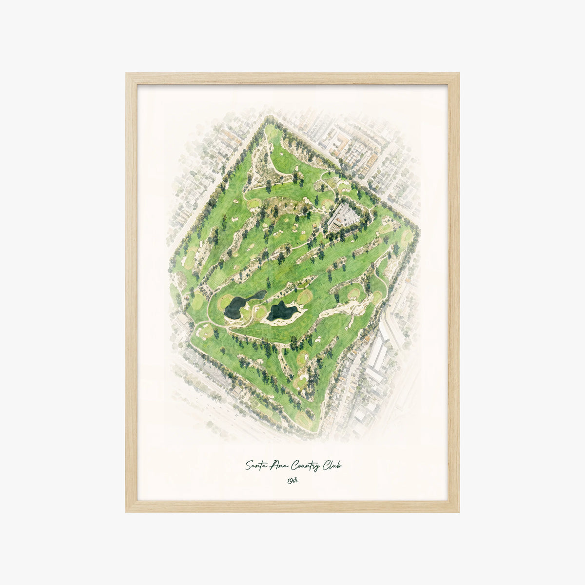 Santa Ana Country Club wood frame