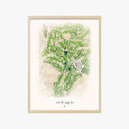 Santa Ana Golf Club wood frame