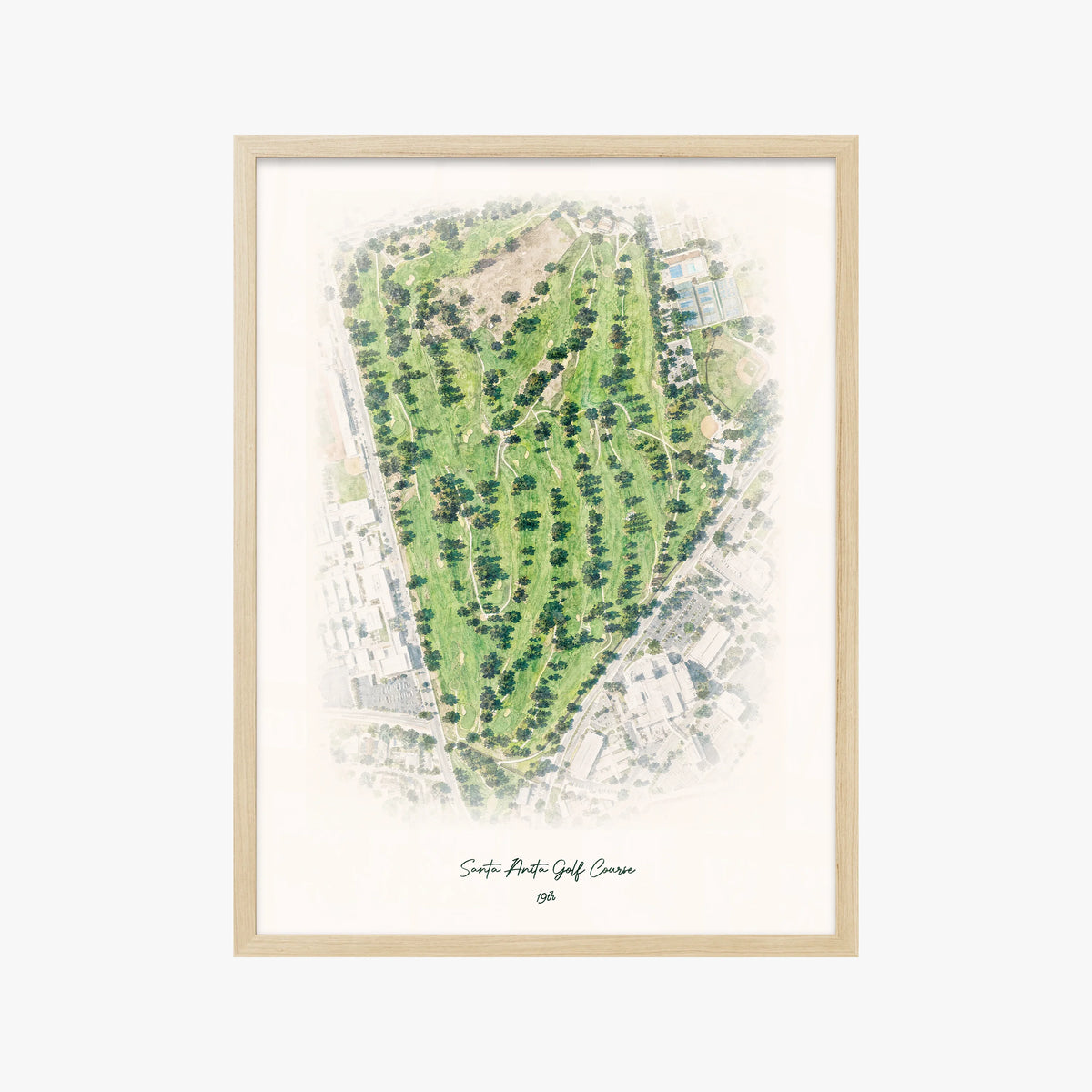 Santa Anita Golf Course wood frame