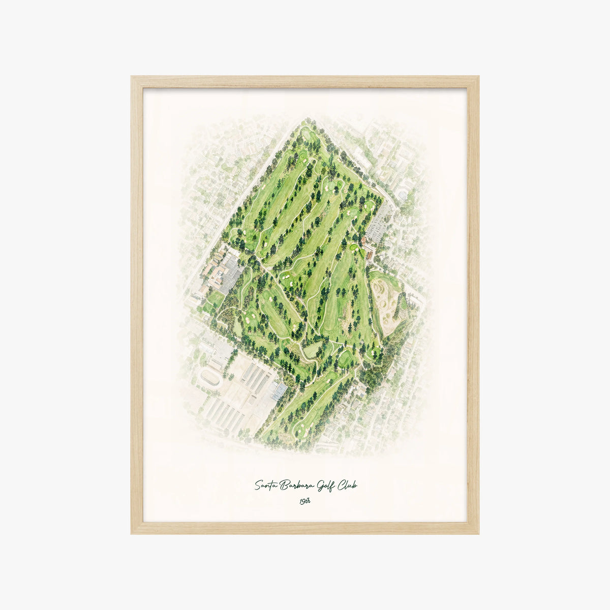 Santa Barbara Golf Club wood frame