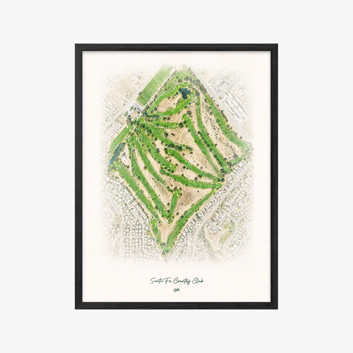 Santa Fe Country Club black frame