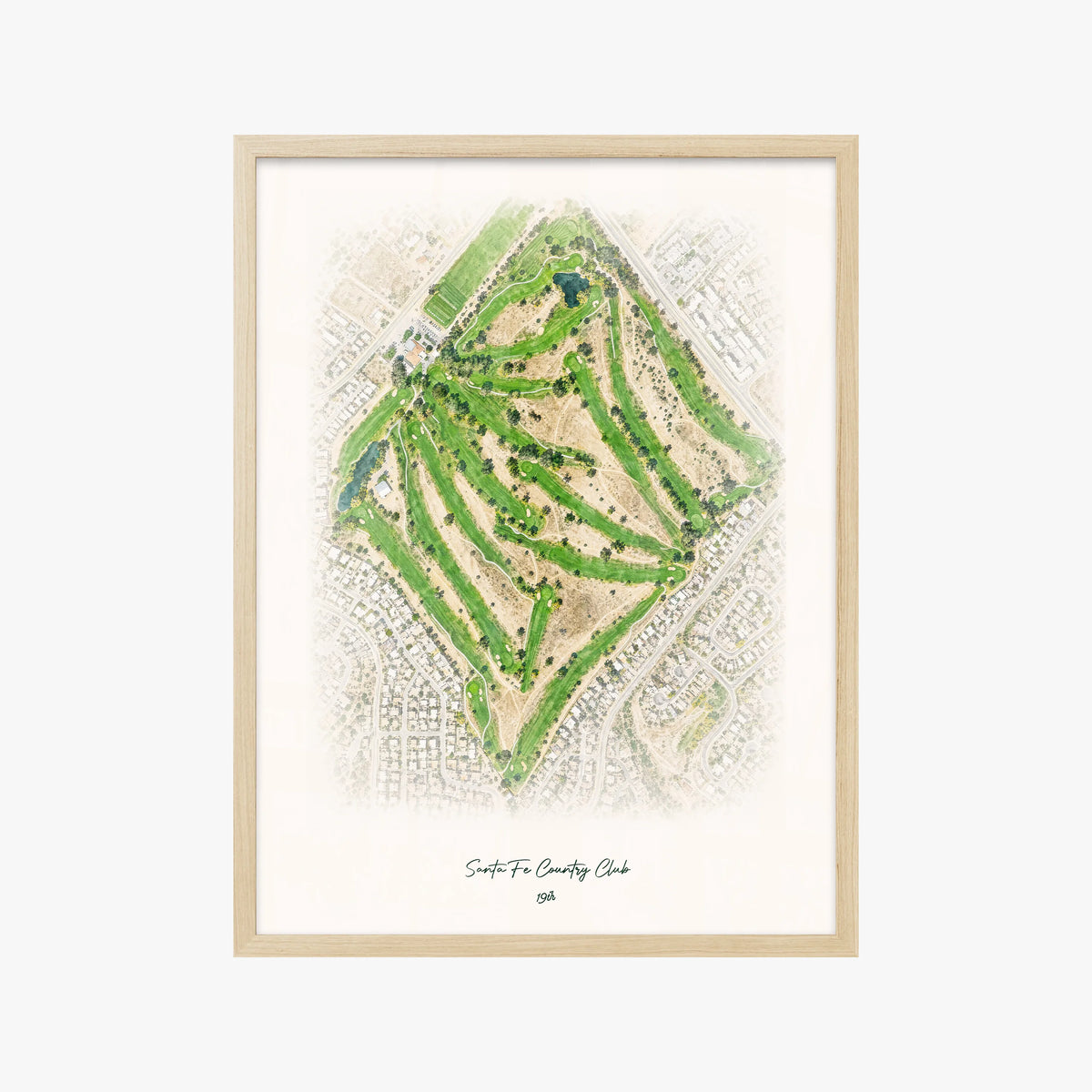 Santa Fe Country Club wood frame