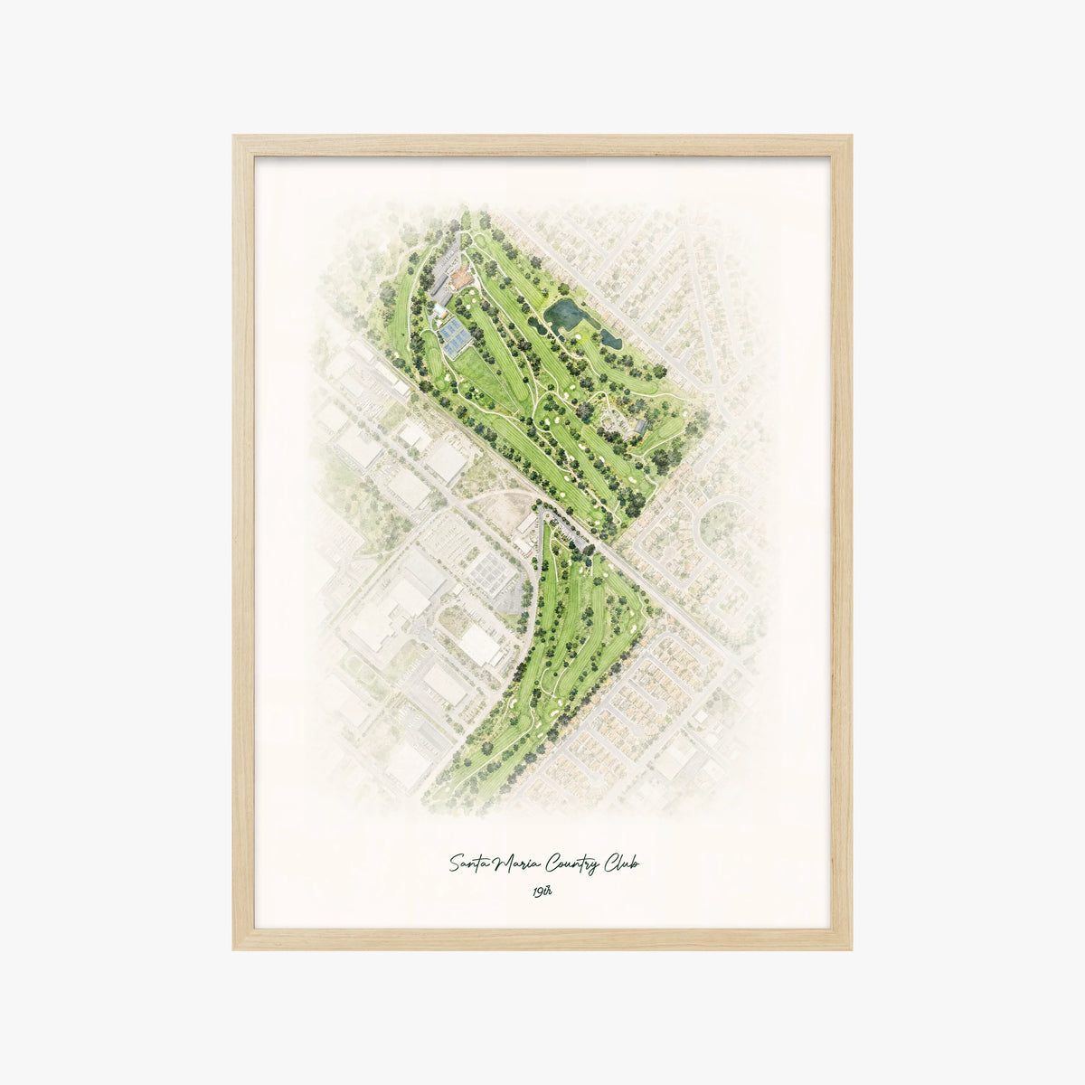 Santa Maria Country Club wood frame
