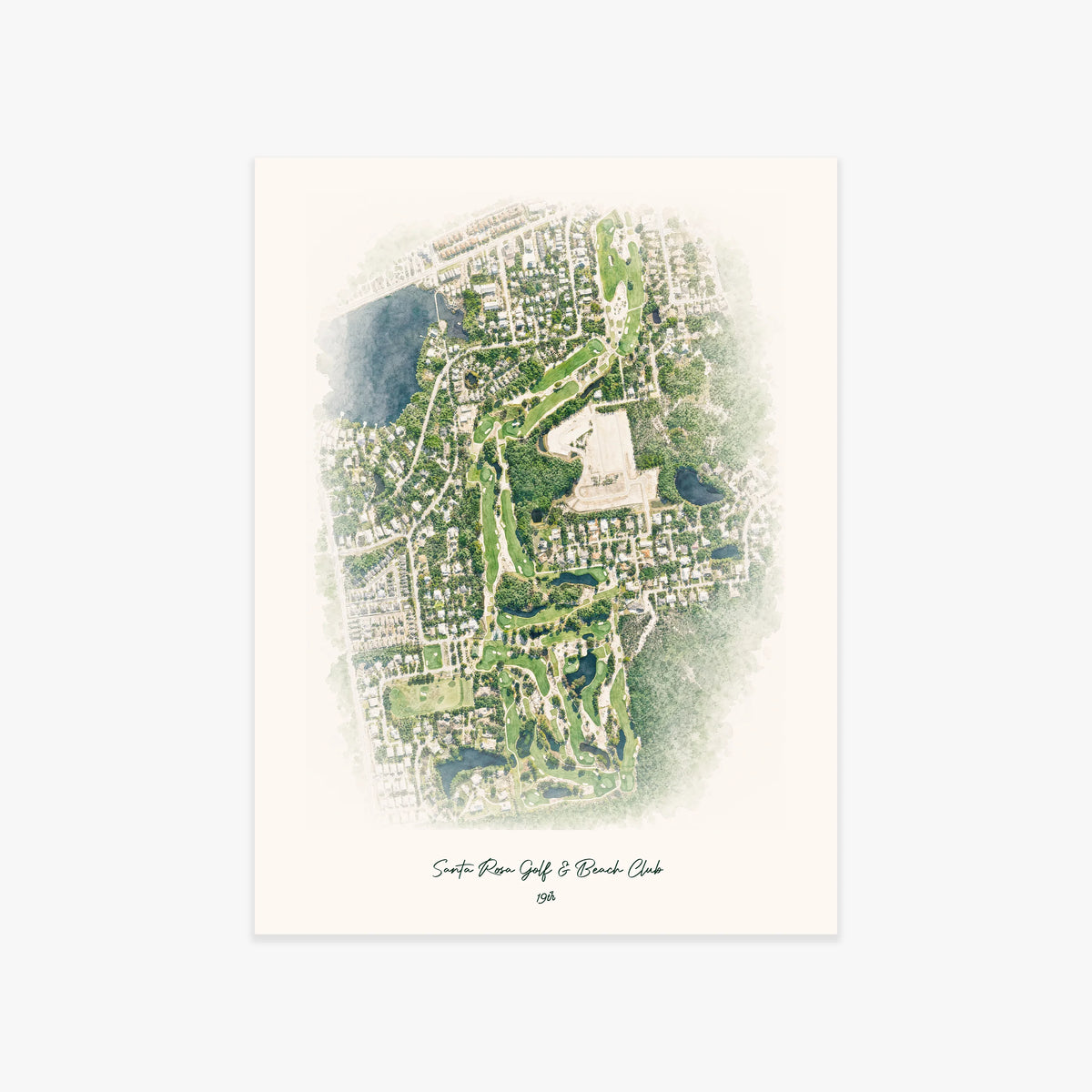 Santa Rosa Golf & Beach Club printed artwork