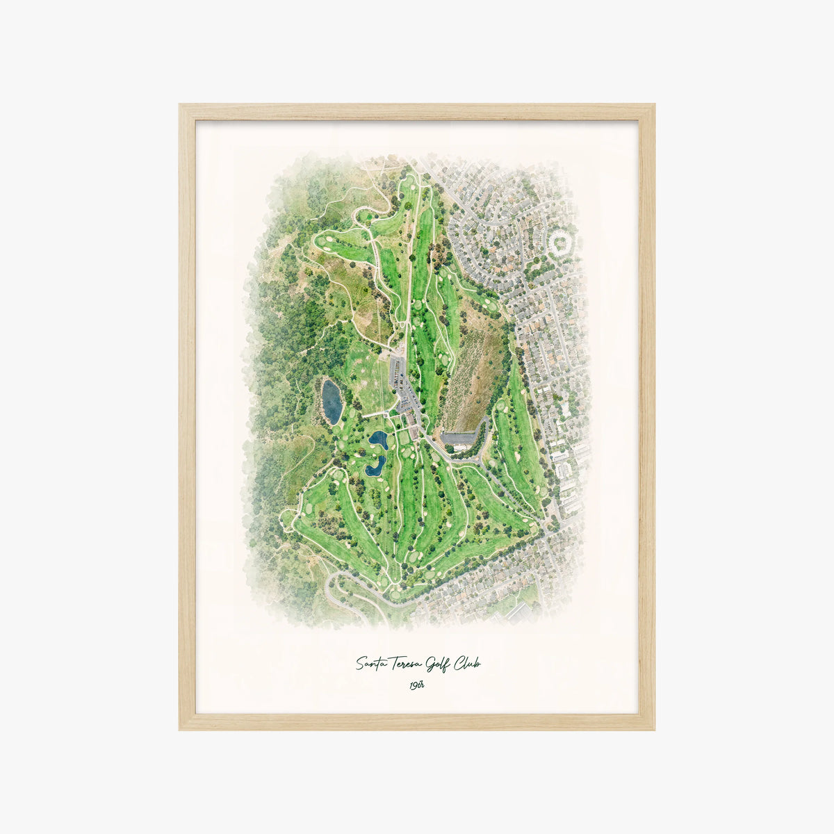 Santa Teresa Golf Club wood frame