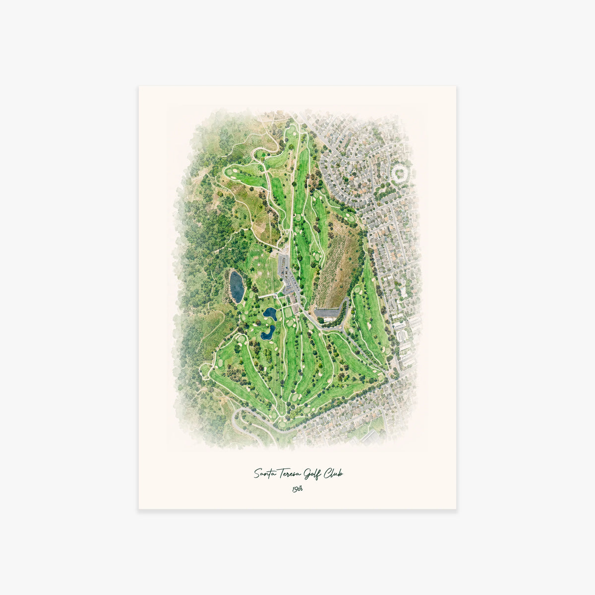 Santa Teresa Golf Club printed artwork