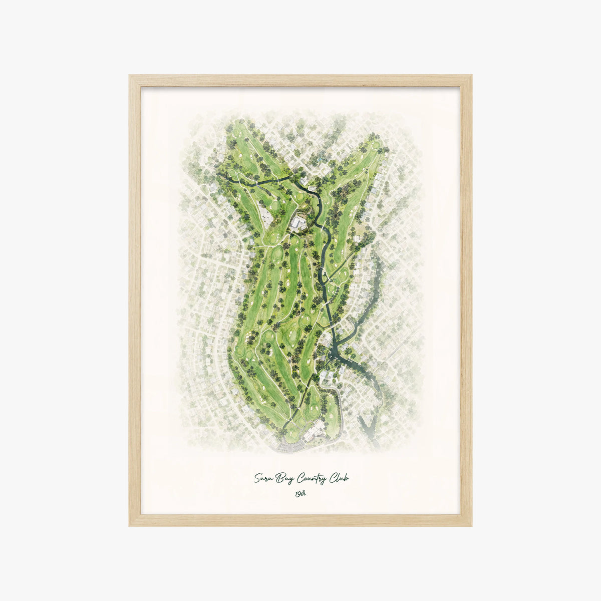 Sara Bay Country Club wood frame