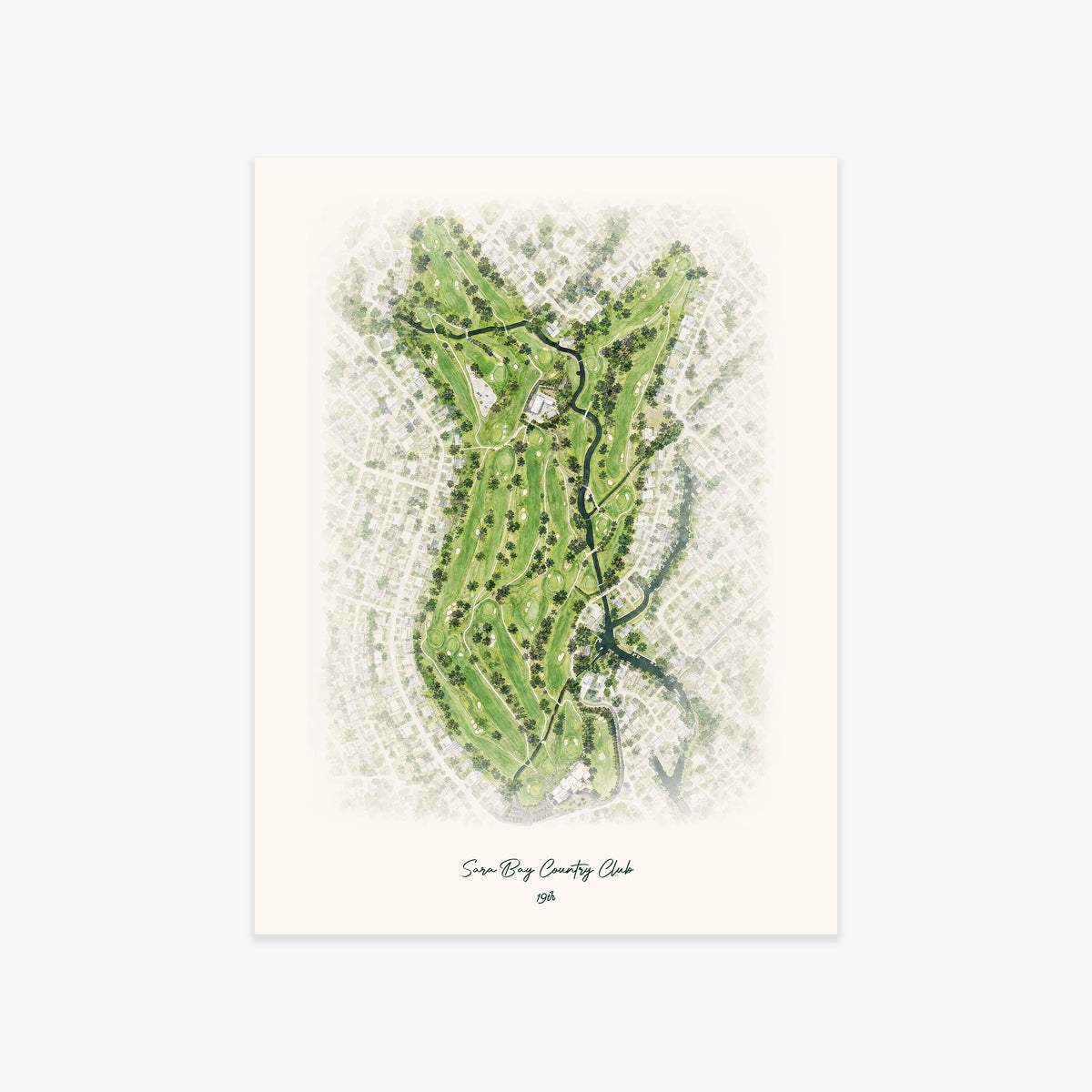 Sara Bay Country Club printed artwork