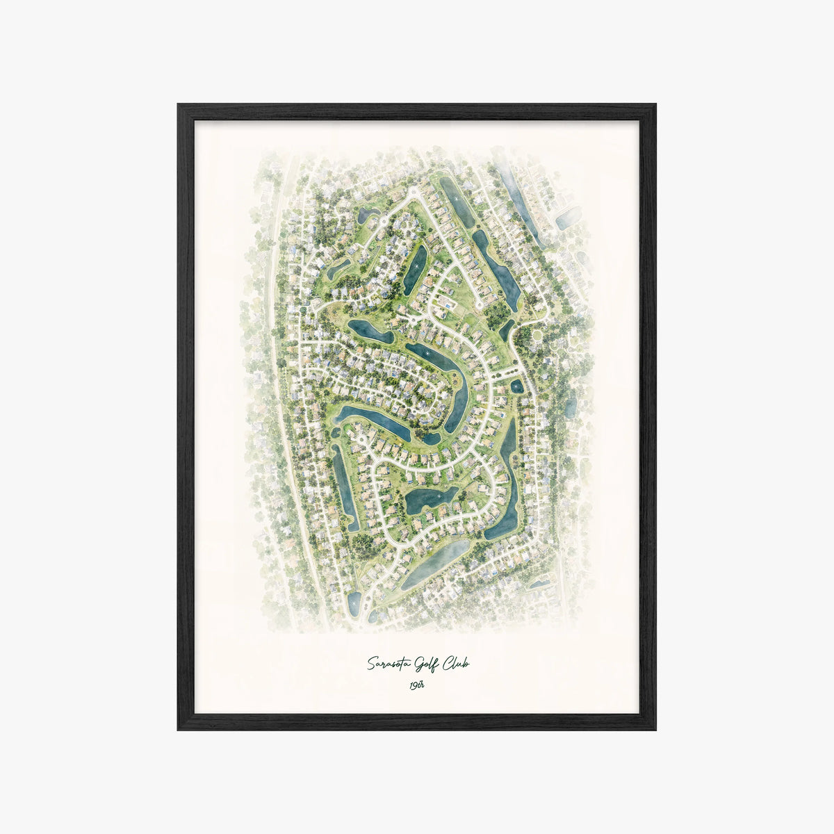 Sarasota Golf Club black frame