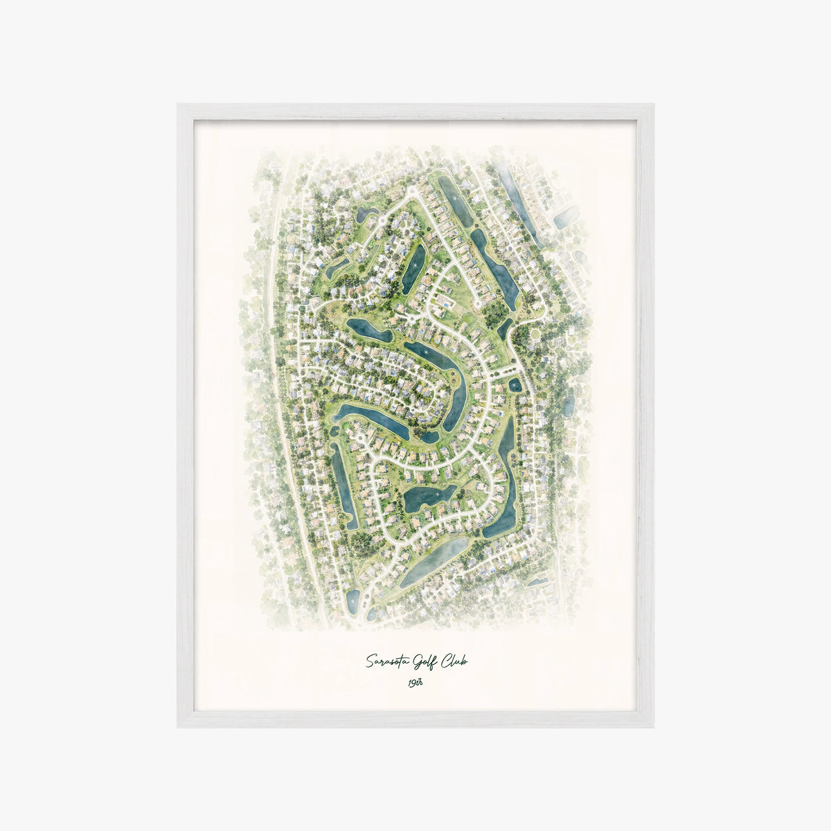 Sarasota Golf Club white frame