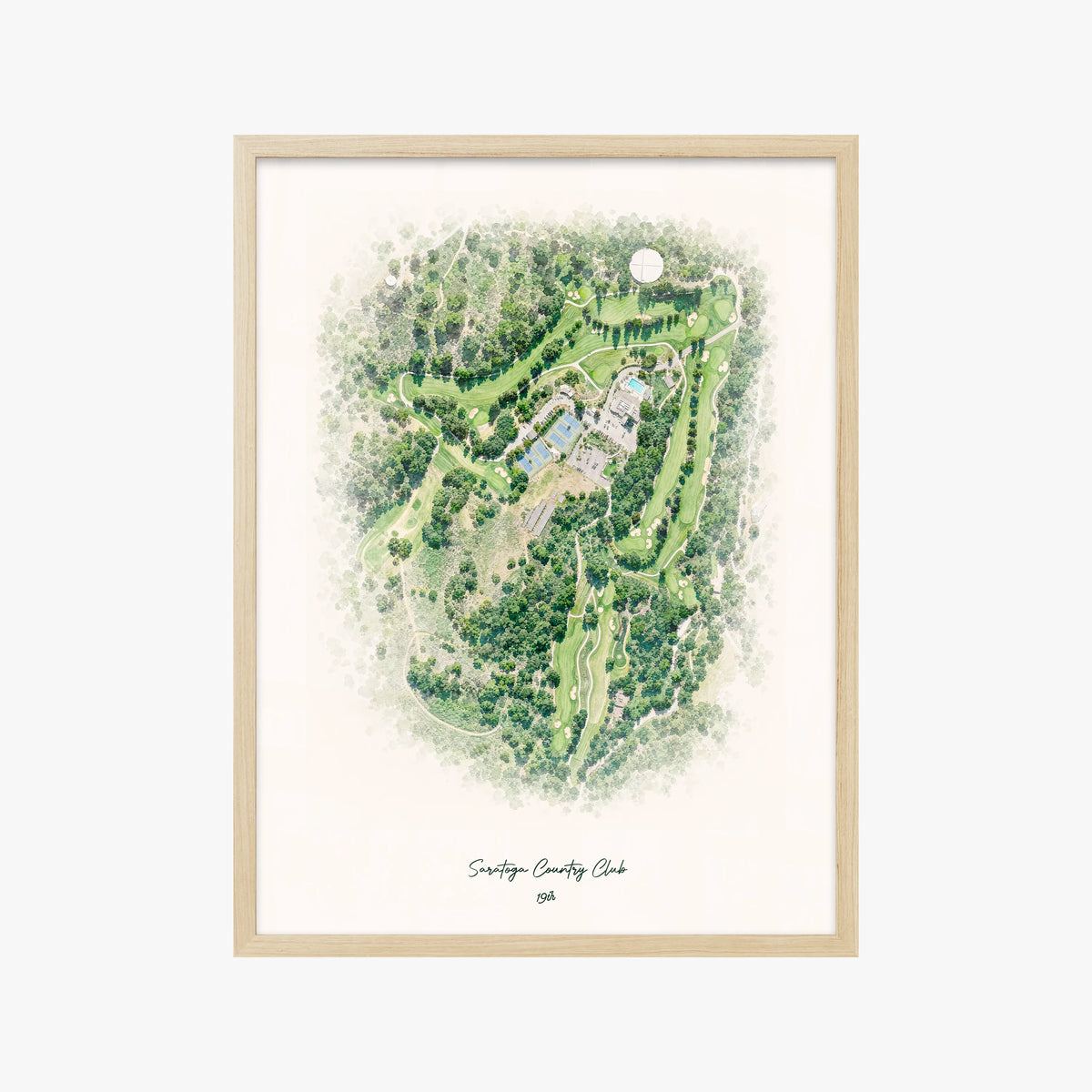 Saratoga Country Club wood frame