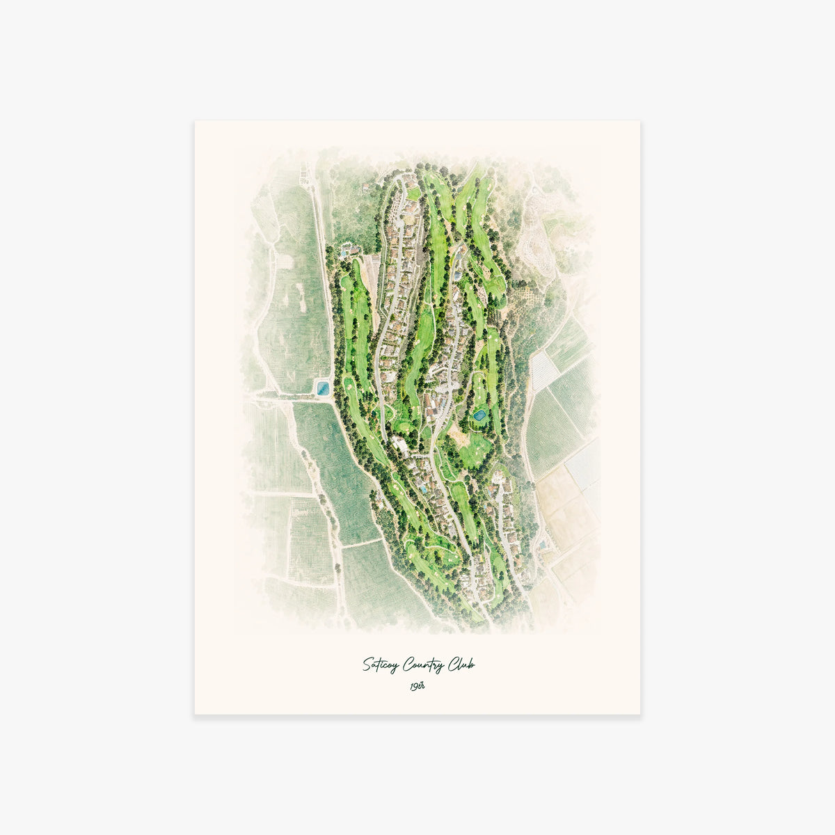 Saticoy Country Club printed artwork