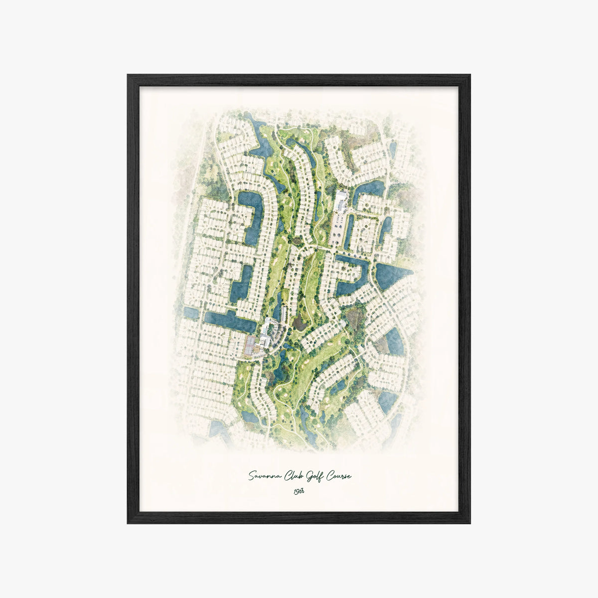 Savanna Club Golf Course black frame