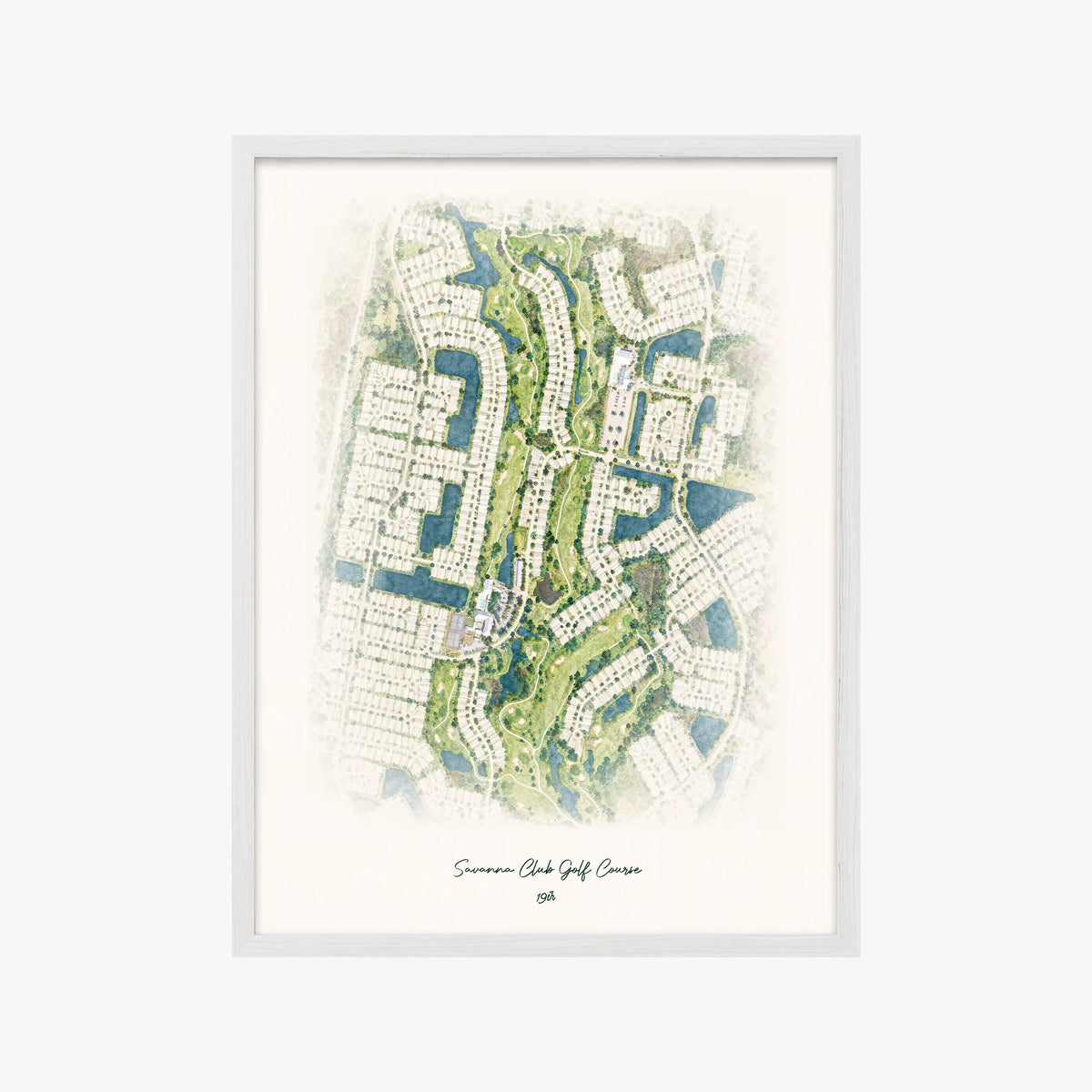 Savanna Club Golf Course white frame