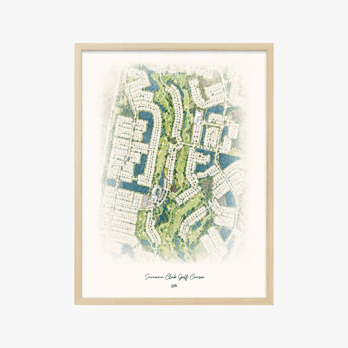 Savanna Club Golf Course wood frame