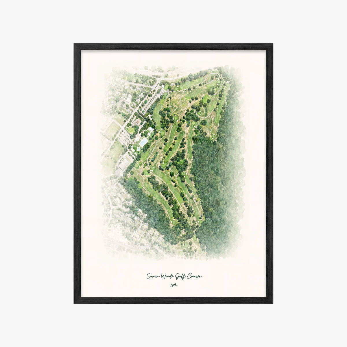 Saxon Woods Golf Course black frame