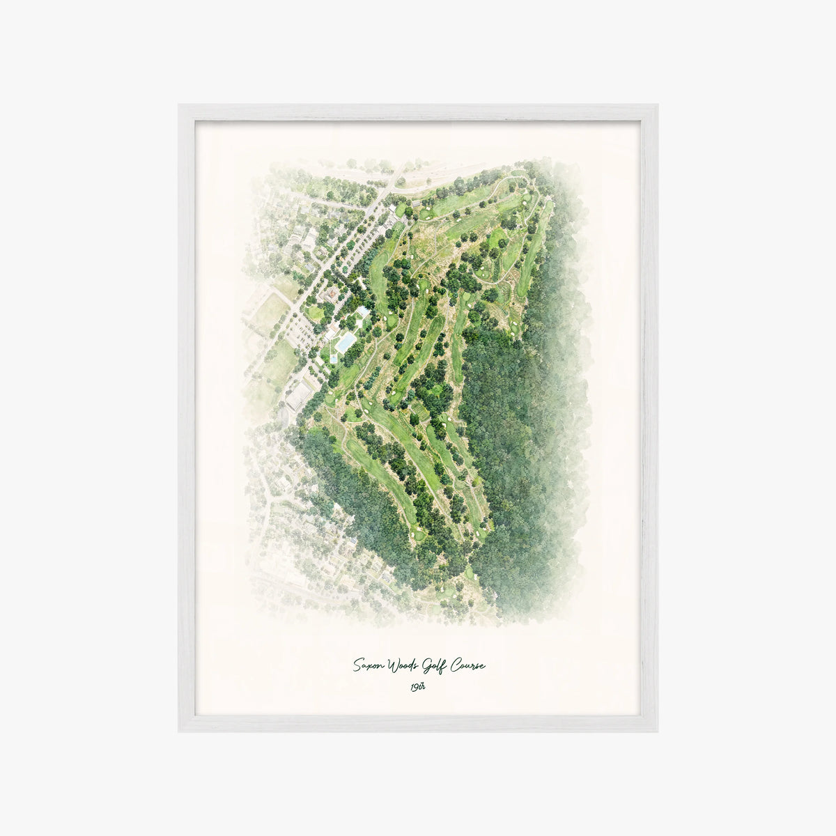 Saxon Woods Golf Course white frame