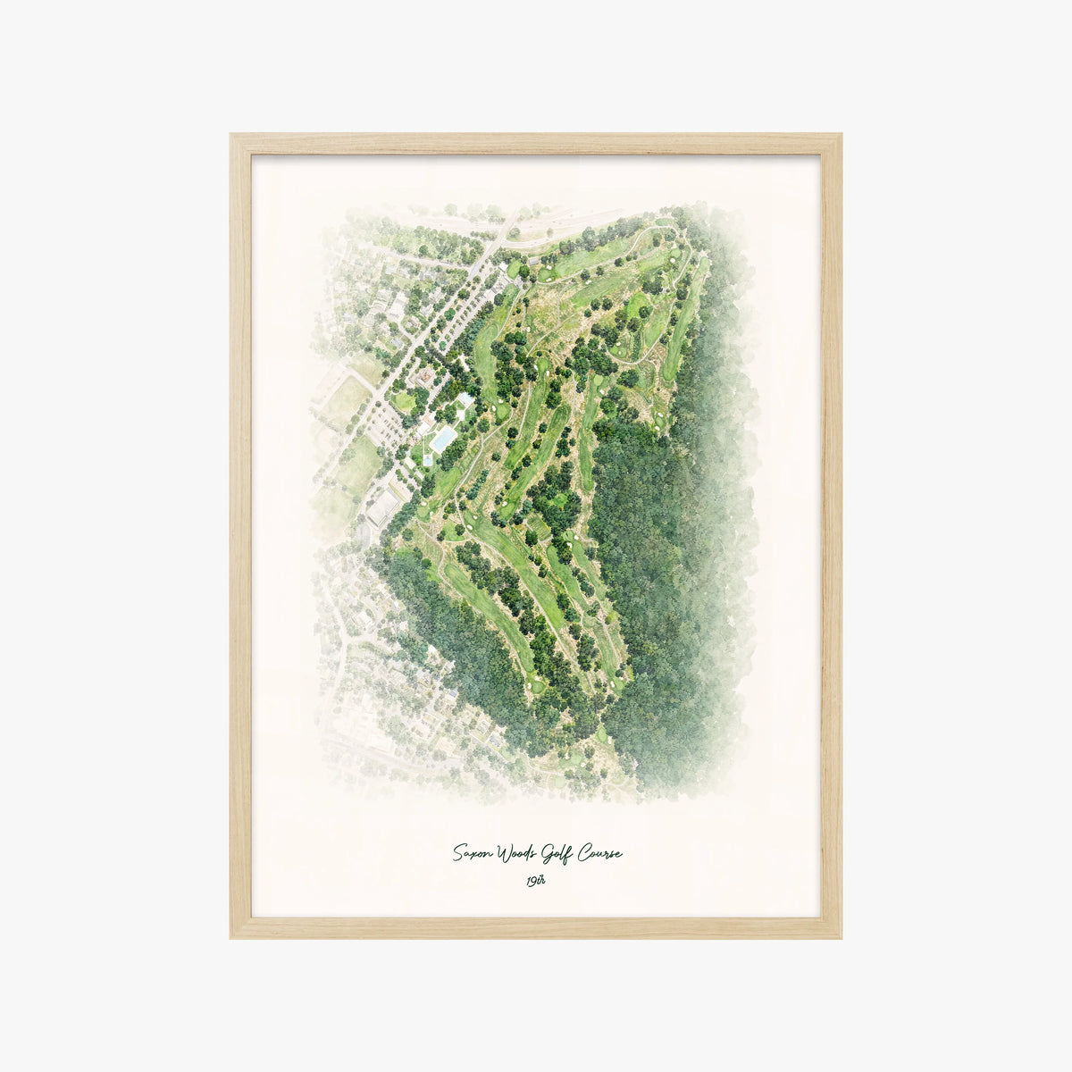 Saxon Woods Golf Course wood frame