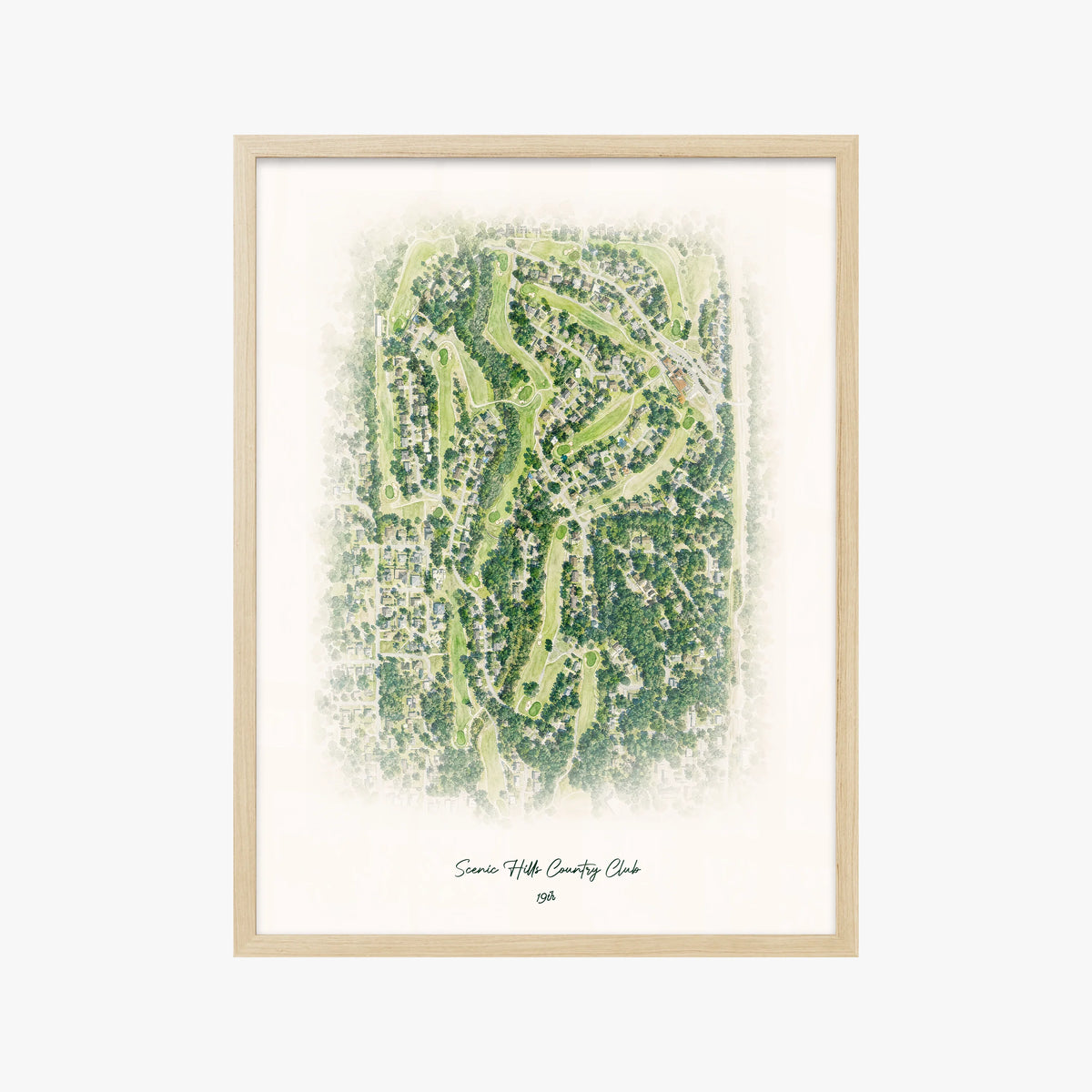 Scenic Hills Country Club wood frame