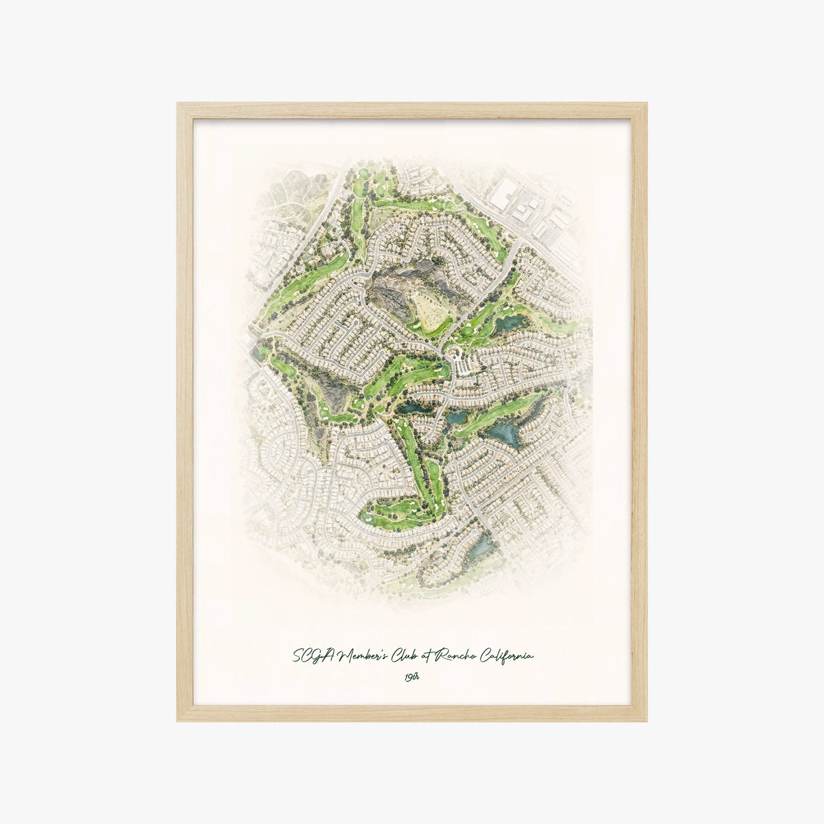 SCGA Member's Club at Rancho California wood frame
