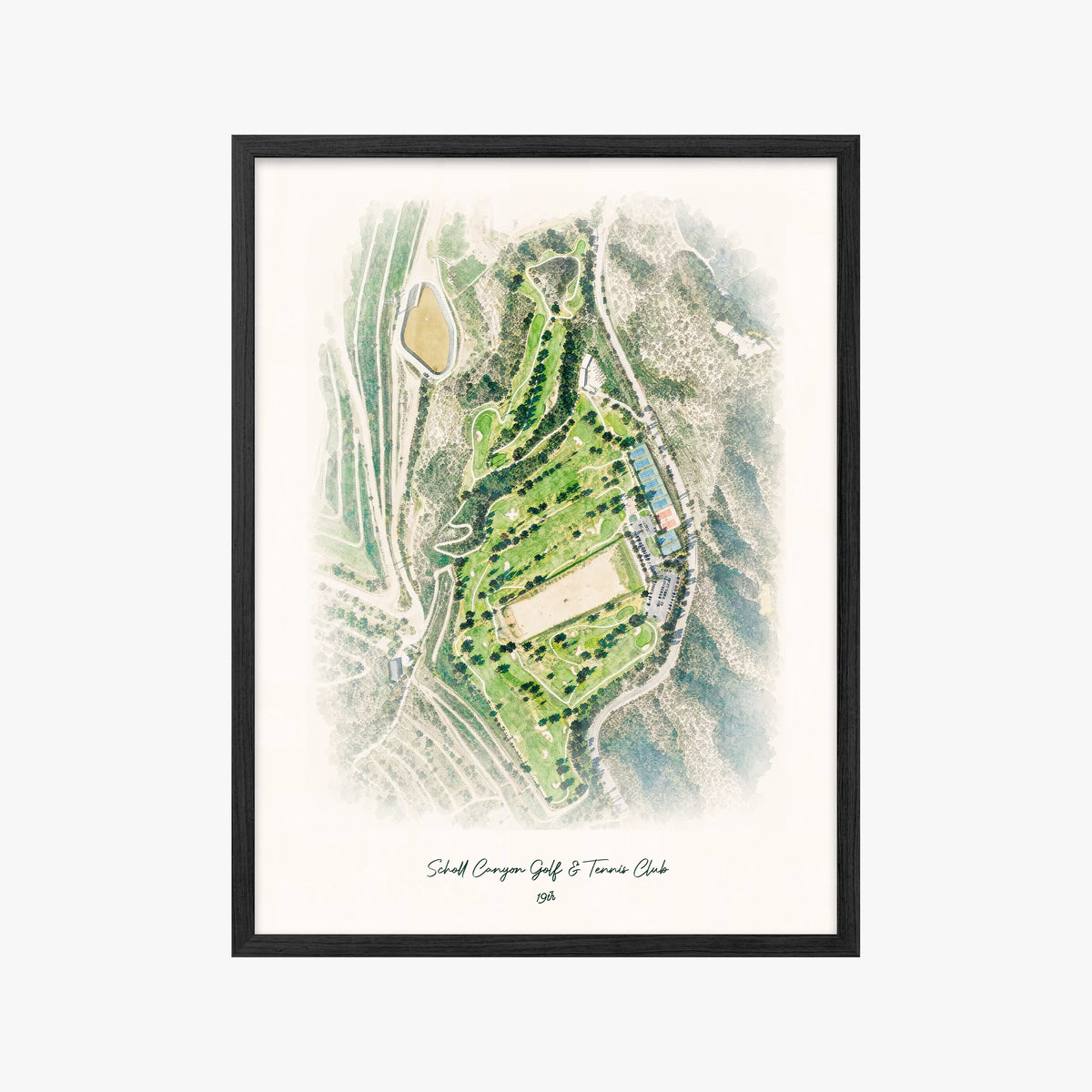 Scholl Canyon Golf & Tennis Club black frame