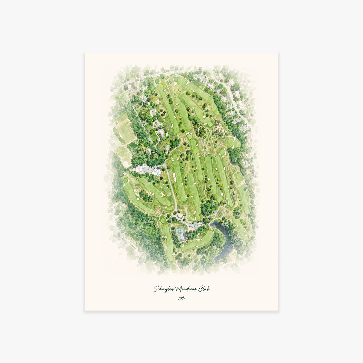 Schuyler Meadows Club printed artwork