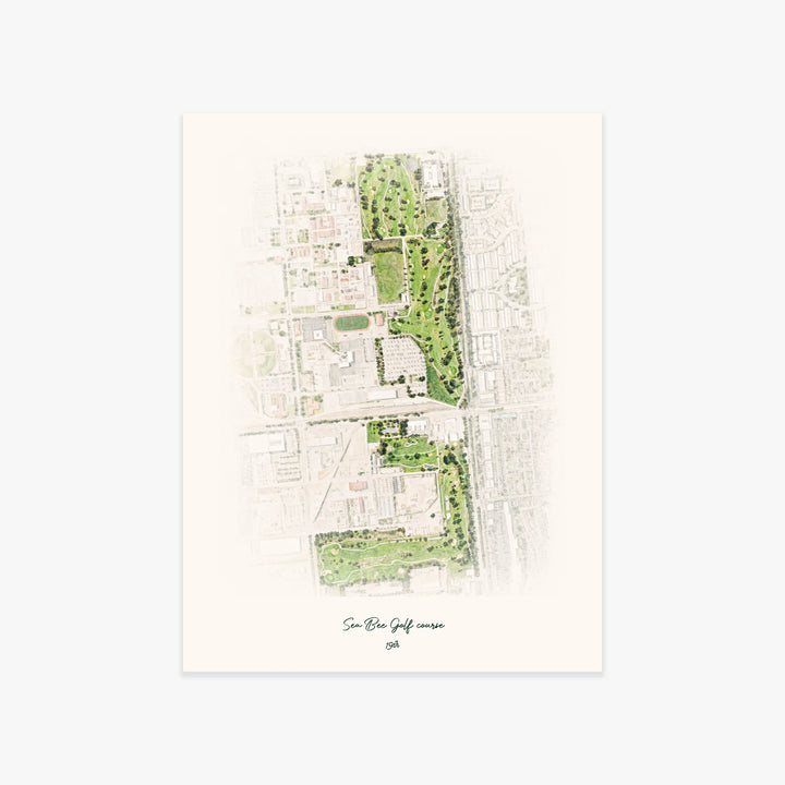Sea Bee Golf course printed artwork