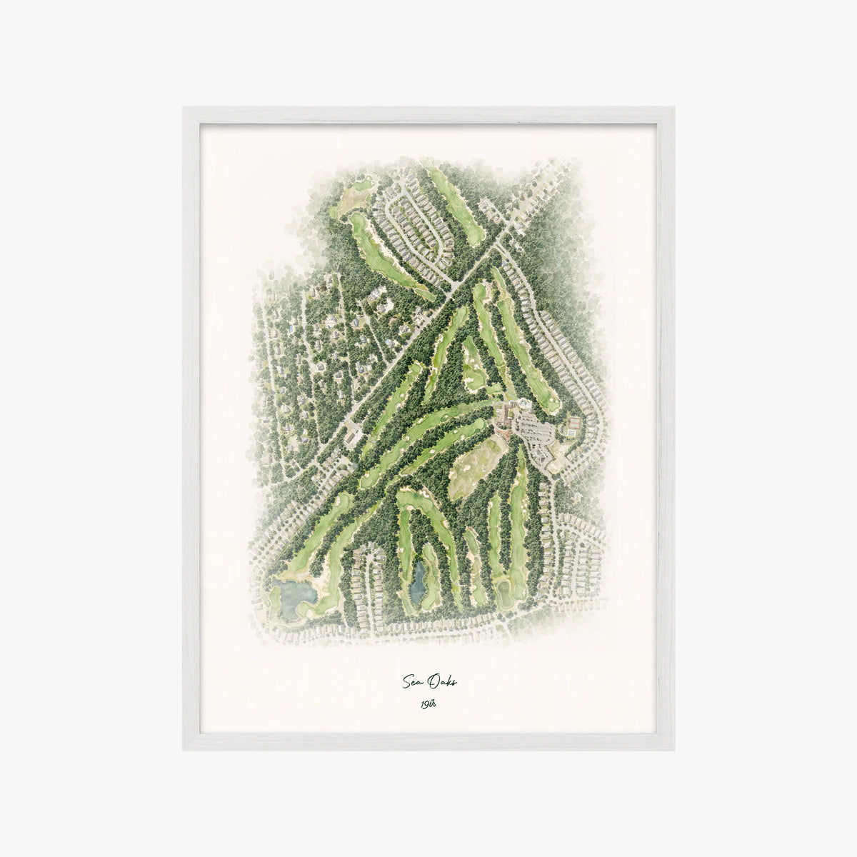 Sea Oaks white frame