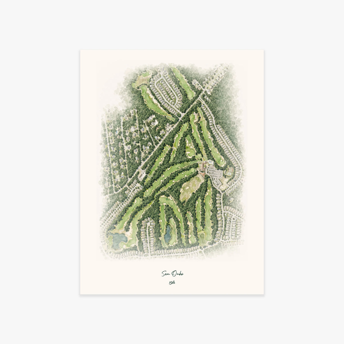 Sea Oaks printed artwork