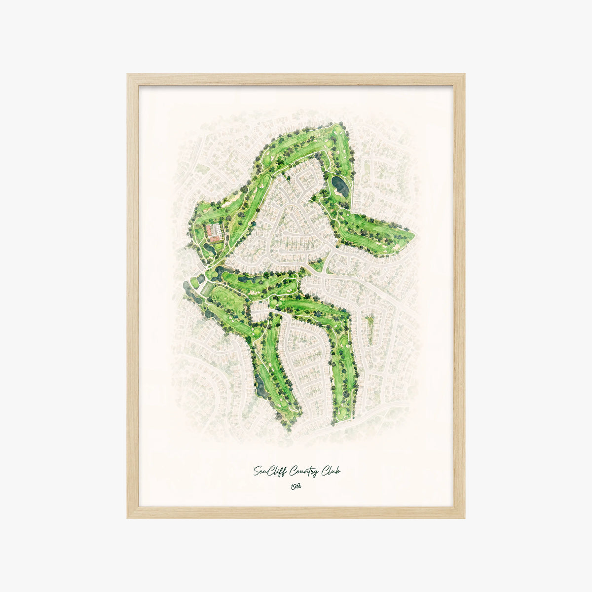 SeaCliff Country Club wood frame