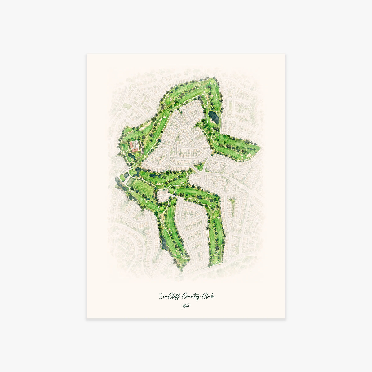 SeaCliff Country Club printed artwork