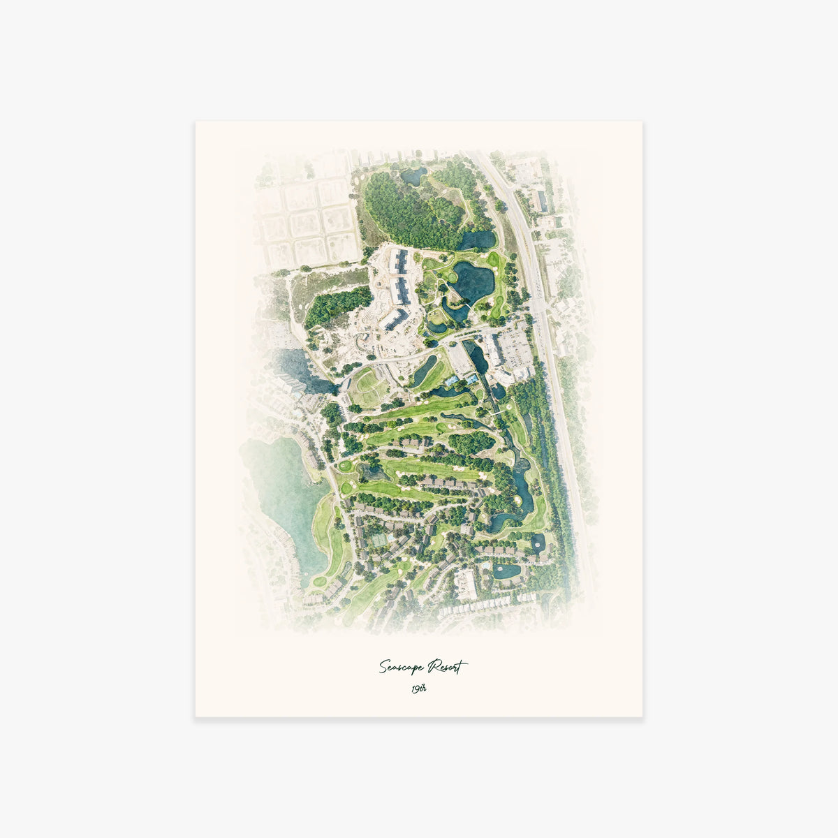 Seascape Resort printed artwork