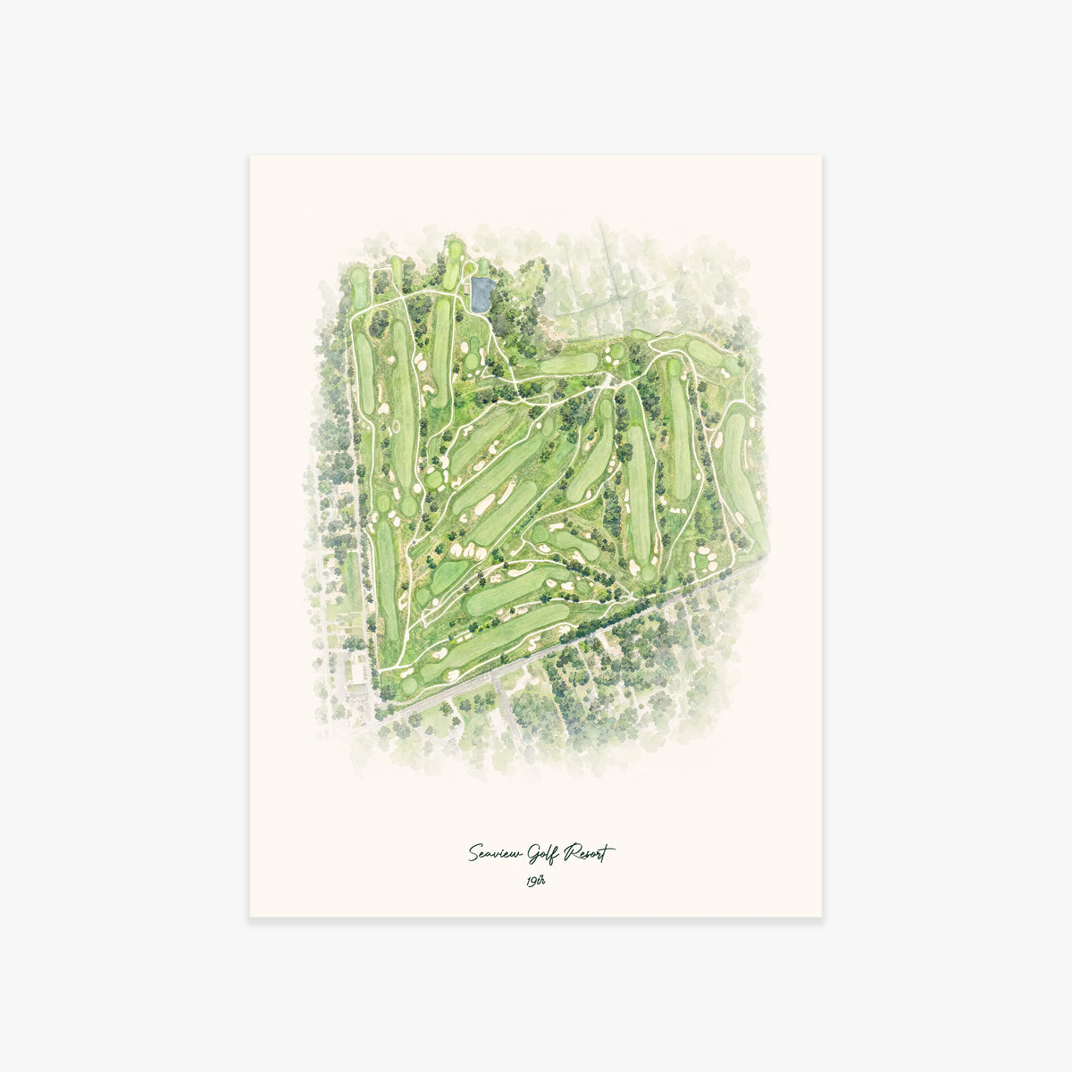 Seaview Golf Resort printed artwork