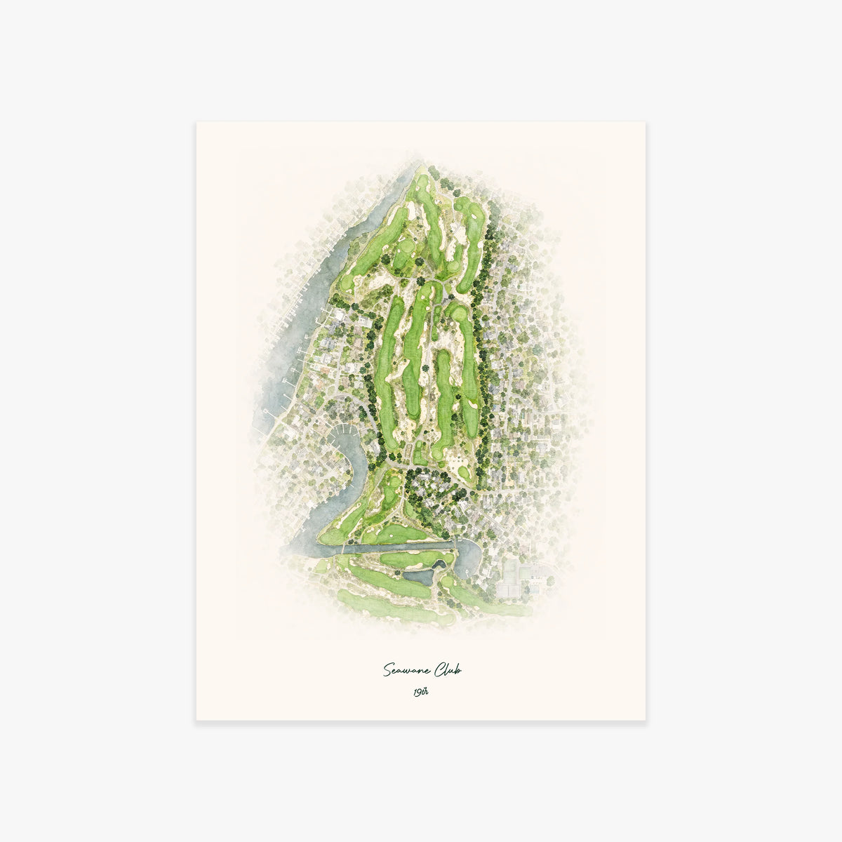 Seawane Club printed artwork