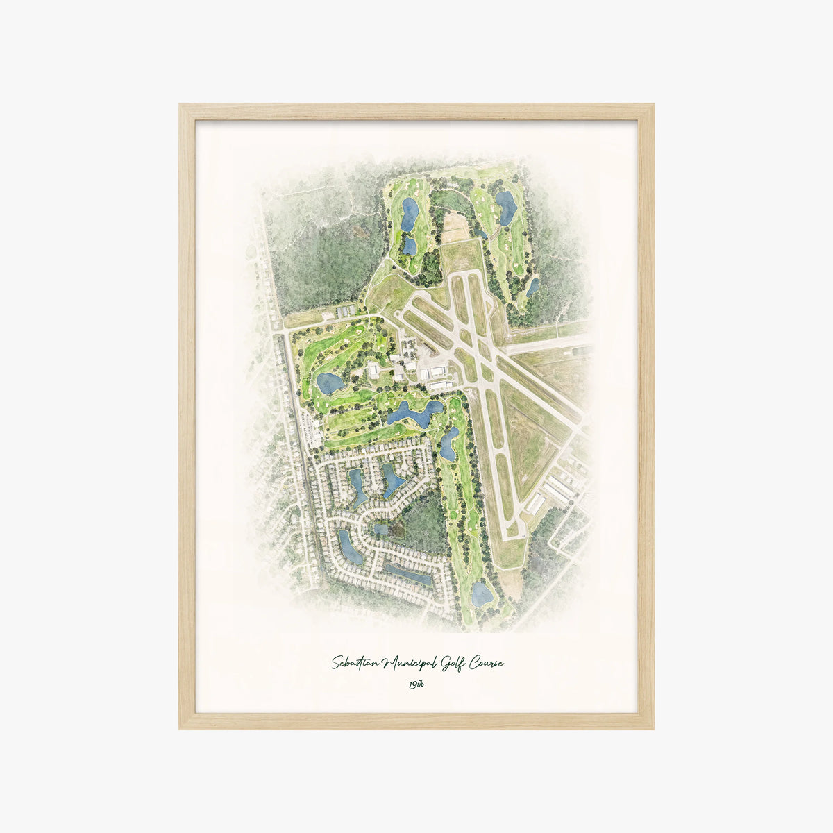Sebastian Municipal Golf Course wood frame