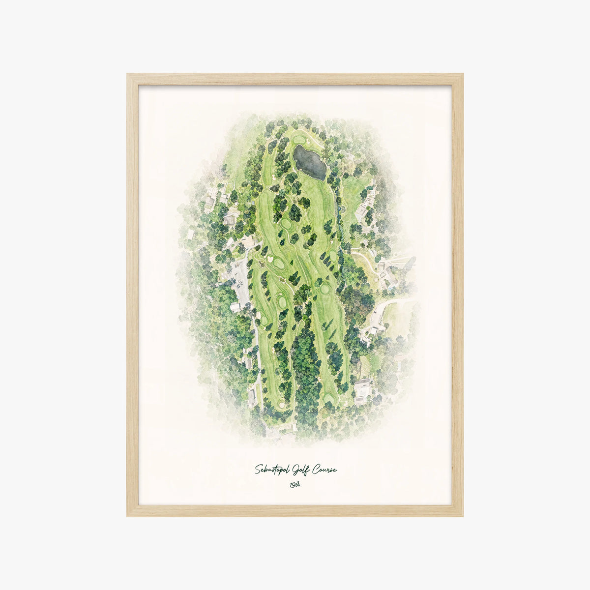 Sebastopol Golf Course wood frame