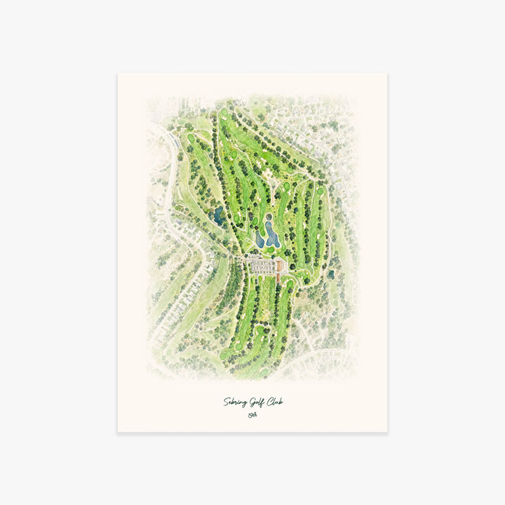 Sebring Golf Club printed artwork