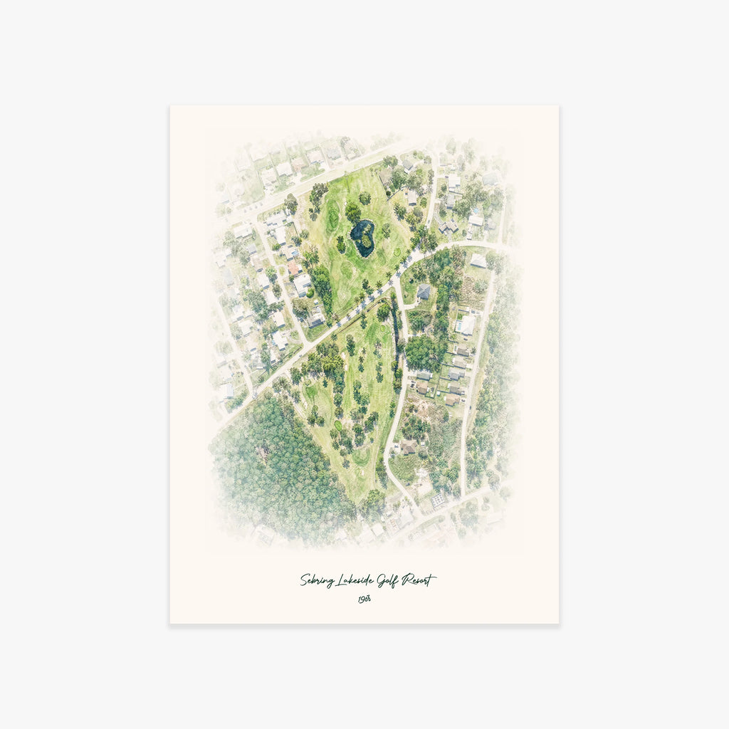 Sebring Lakeside Golf Resort printed artwork