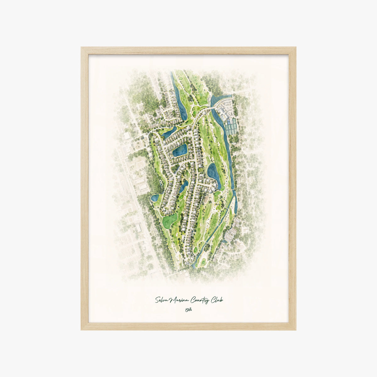 Selva Marina Country Club wood frame