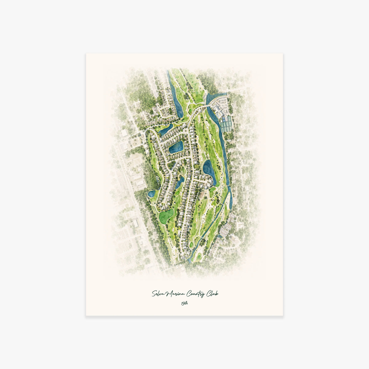 Selva Marina Country Club printed artwork
