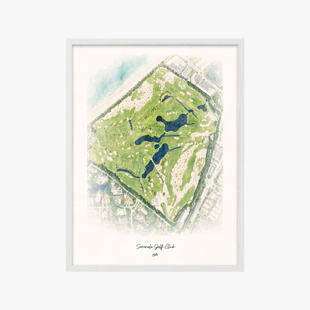 Seminole Golf Club white frame