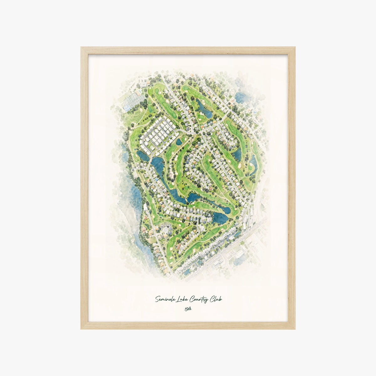 Seminole Lake Country Club wood frame