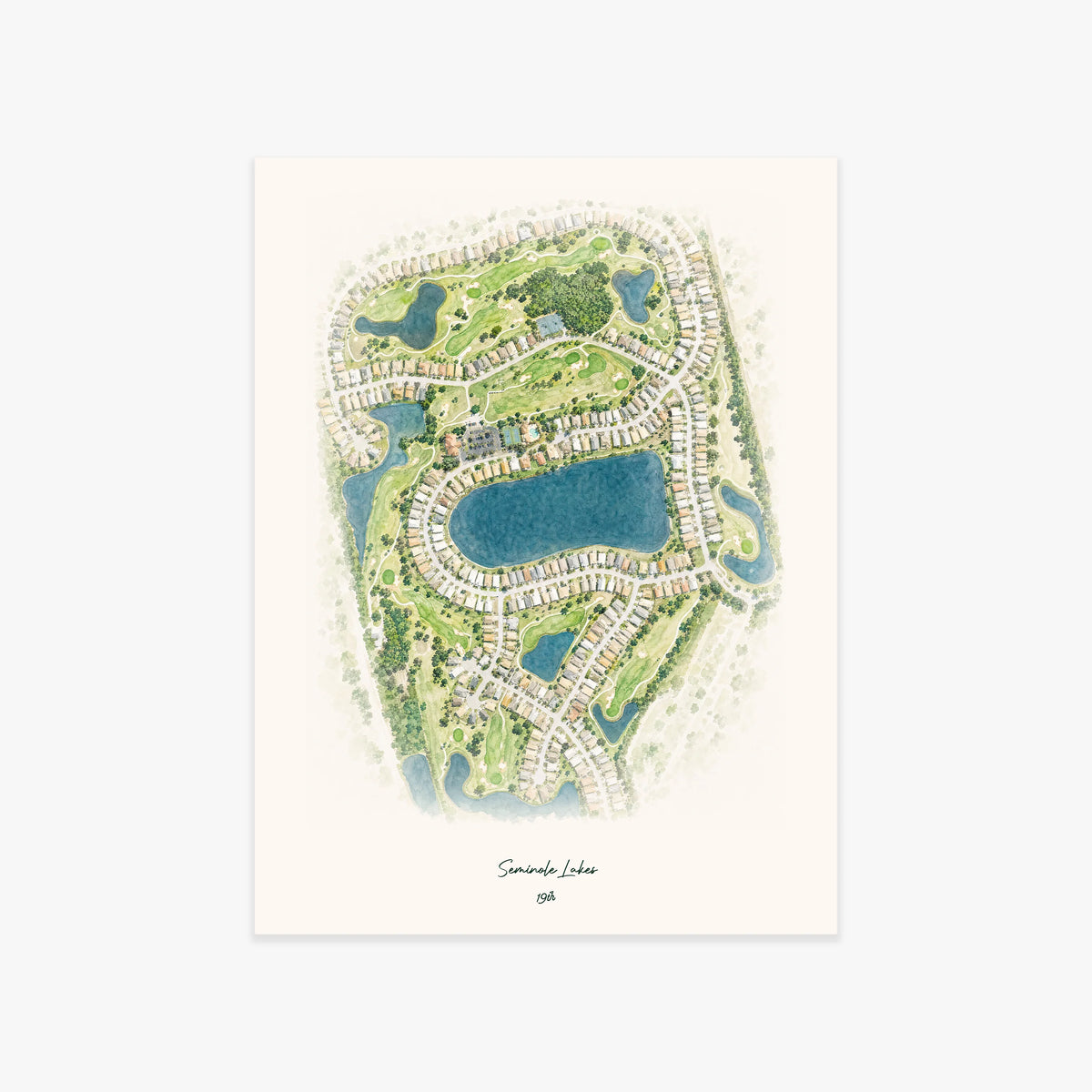 Seminole Lakes printed artwork