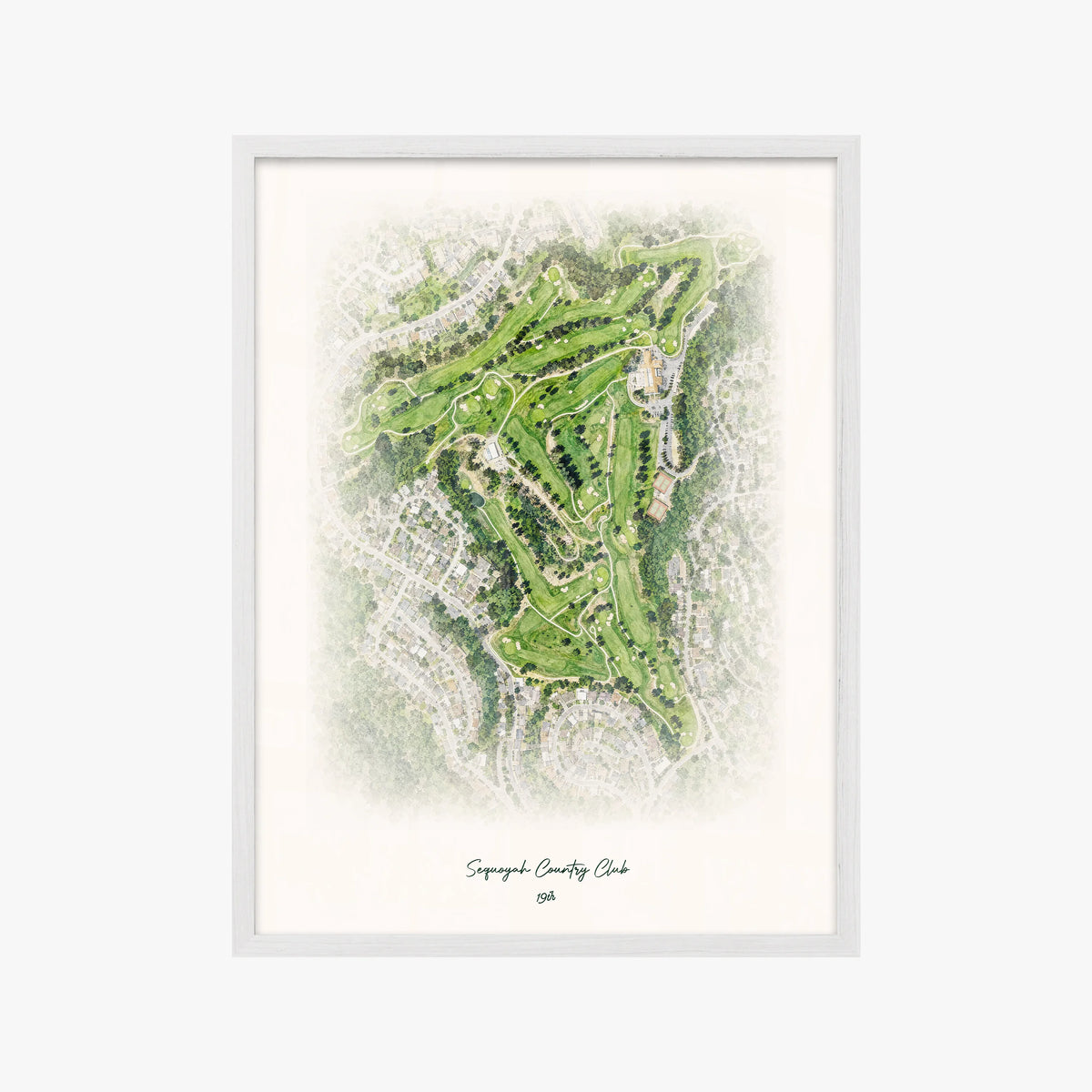 Sequoyah Country Club white frame