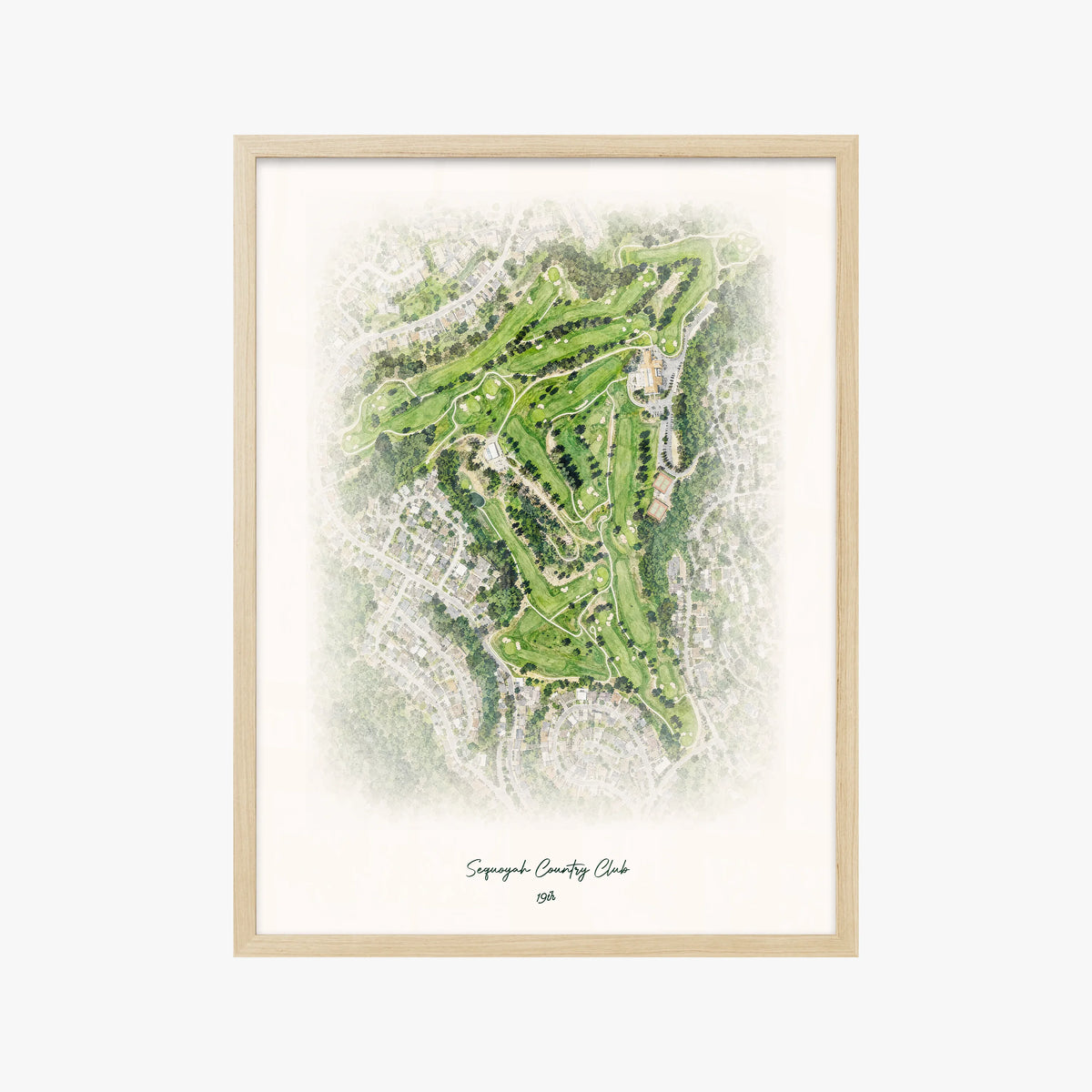 Sequoyah Country Club wood frame