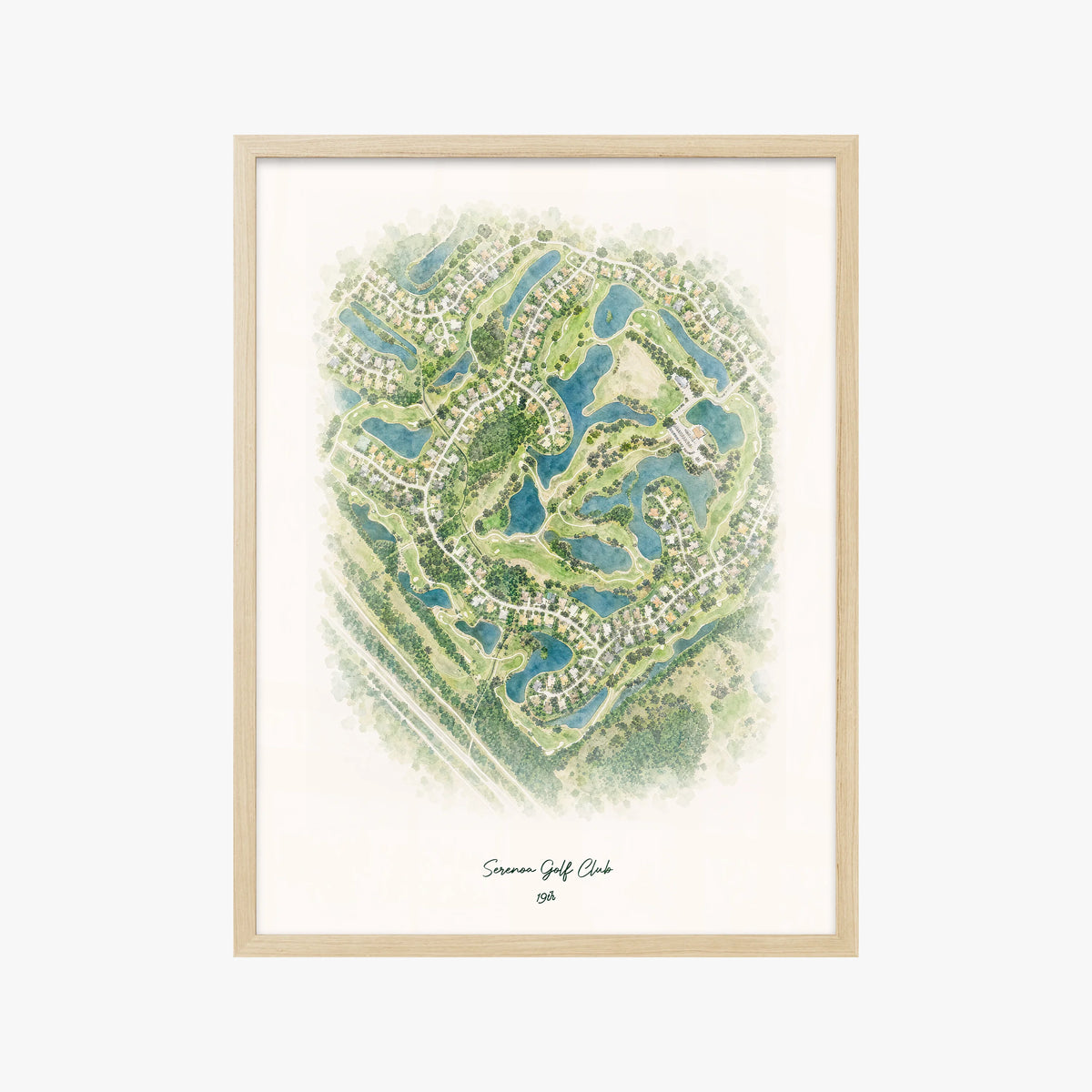 Serenoa Golf Club wood frame
