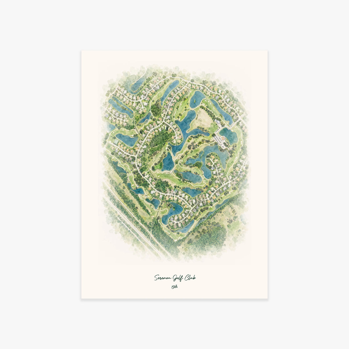 Serenoa Golf Club printed artwork