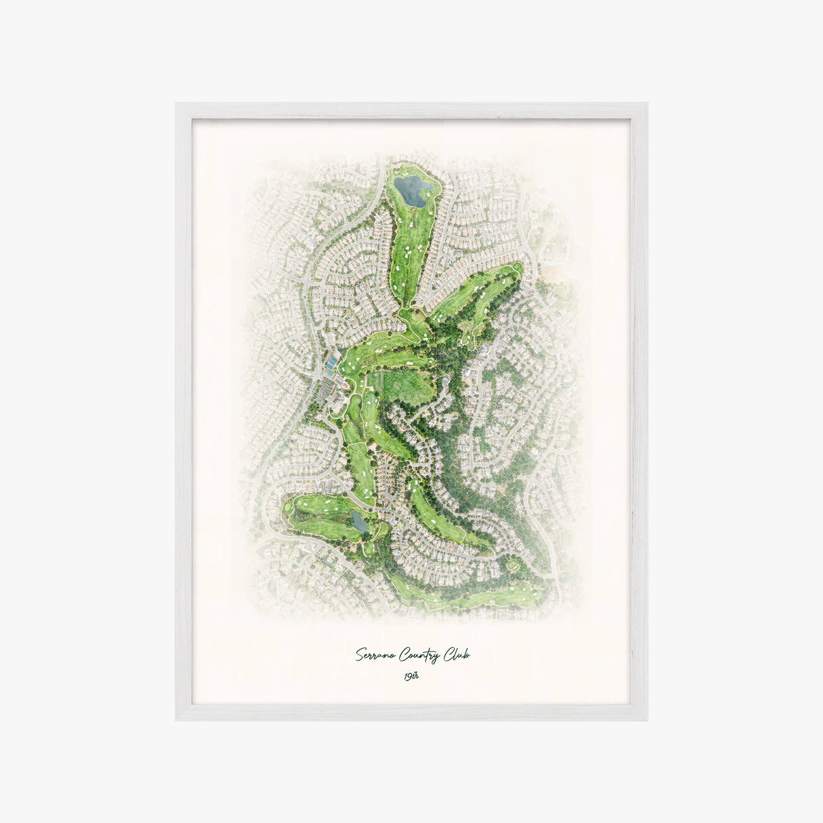 Serrano Country Club white frame